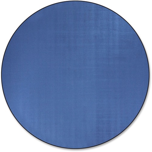 Traditional Rug, Solids, 6' Round, Blue