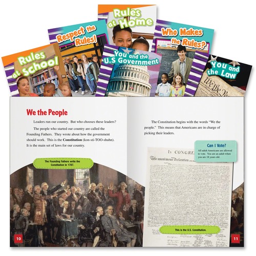 Social Studies Set, Rules and Authority, Grade K-3, 6 BK/ST