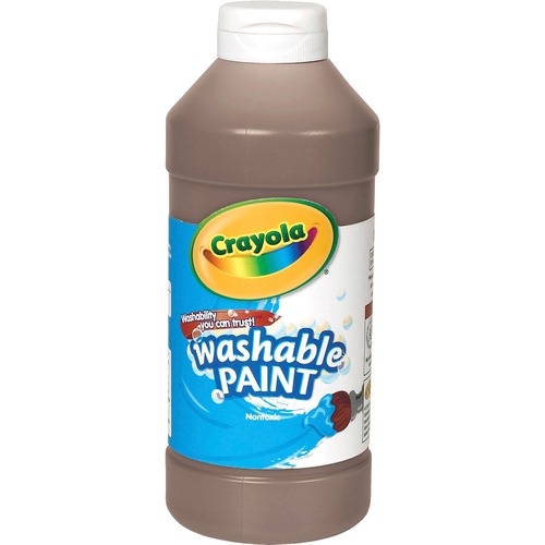 Paint, Washable, Squeeze Bottle, 16 Oz, Brown