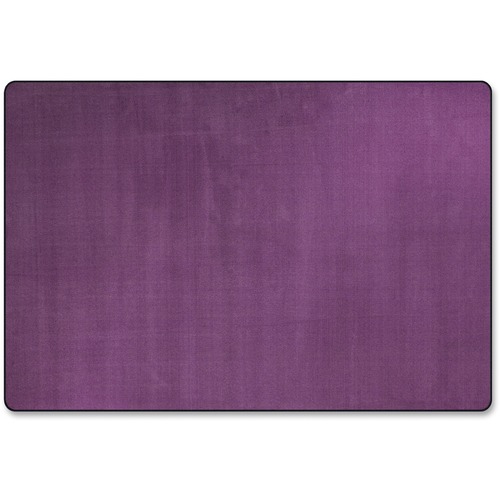 Solid Traditional Rug, Rect, 6'x9', Purple