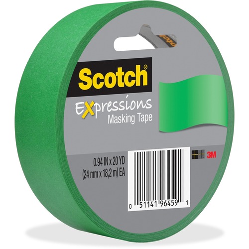 Expressions Masking Tape,Decorative,.94"x20Yrds,Green