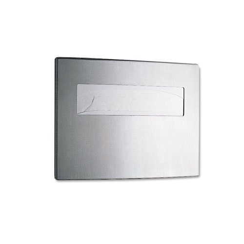 Toilet Seat Cover Dispenser, 15 3/4 X 2 1/4 X 11 1/4, Stainless Steel