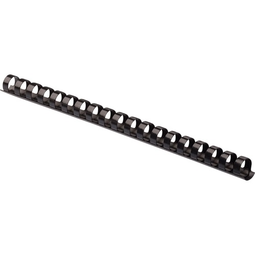 Plastic Comb Bindings, 5/8" Diameter, 120 Sheet Capacity, Black, 25 Combs/pack