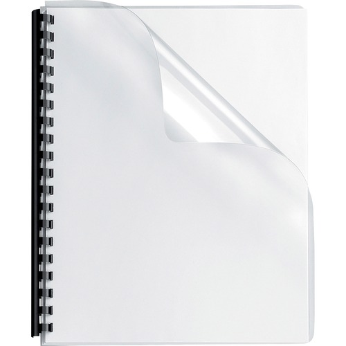 Crystals Presentation Covers With Round Corners, 11 1/4 X 8 3/4, Clear, 25/pack