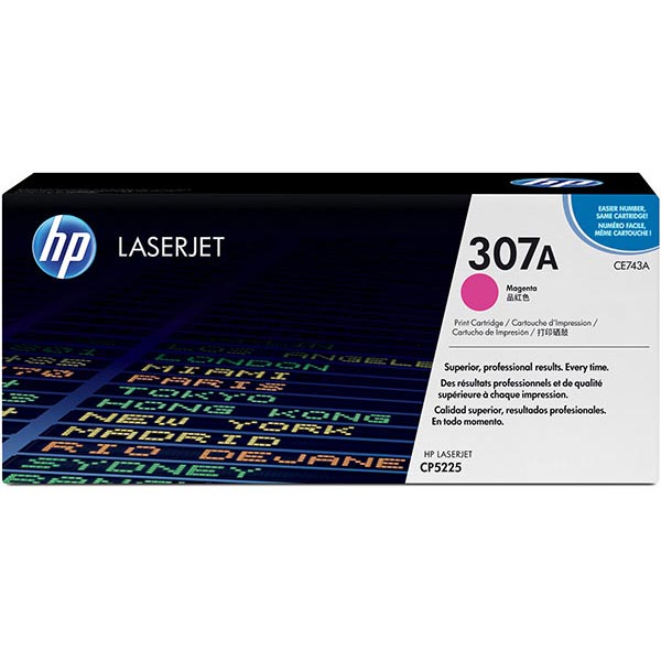 Hewlett-Packard  Toner Cartridge, HP 307A, 7,300 Page Yield, Magenta