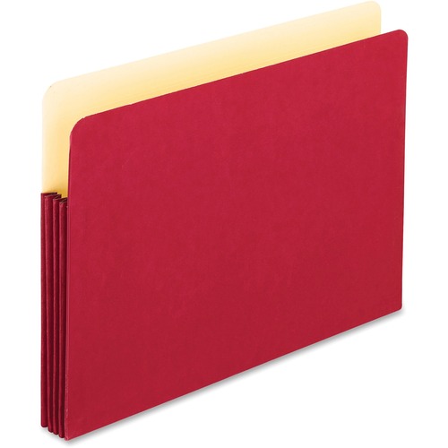 File Pocket, 3-1/2" Expansion, Legal, Red