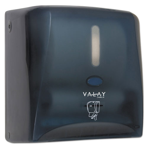 VALAY 10 INCH ROLL TOWEL DISPENSER, 13.25 X 9 X 14.25, BLACK