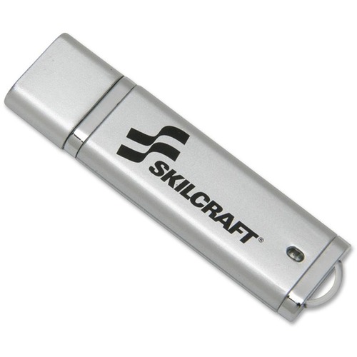 USB Flash Drive, Password Protected, 16GB, Silver
