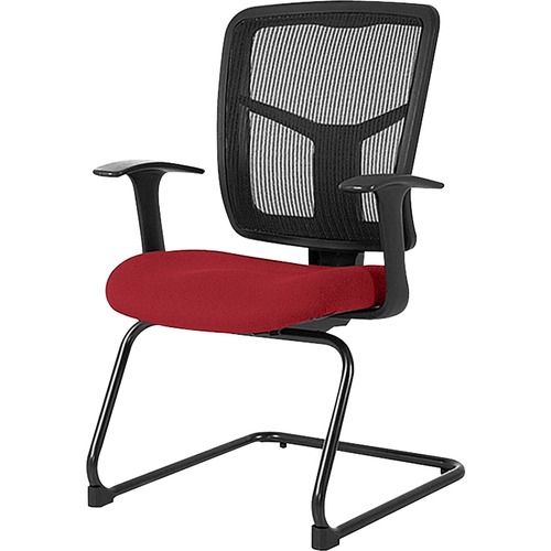 Guest Chair,Mesh BK,Fab Mesh Seat,27"x27-1/2"x41", Real RD