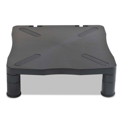 Adjustable Monitor Stand, 13-1/4 X 13-1/2 X 2 To 4, Black