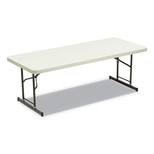 7110-01-671-6416 BLOW MOLDED FOLDING TABLES, RECTANGULAR, 72 X 30 X 35, PLATINUM