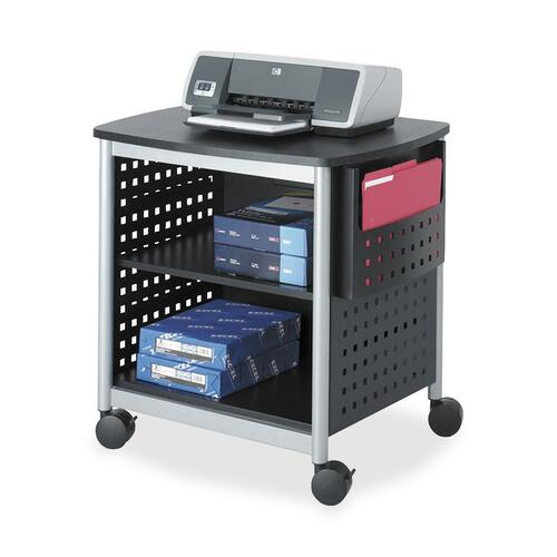 Printer Stand, Desk Side, 26-1/2"x20-1/2"x26-1/2", Black
