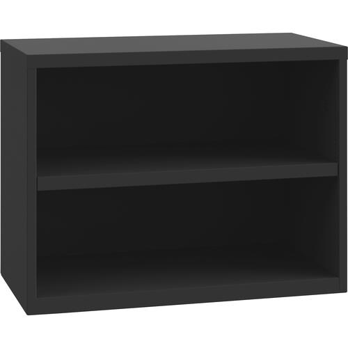 Lateral Credenza, 2 Open Shelves, 36"x18-5/8"x22", Black