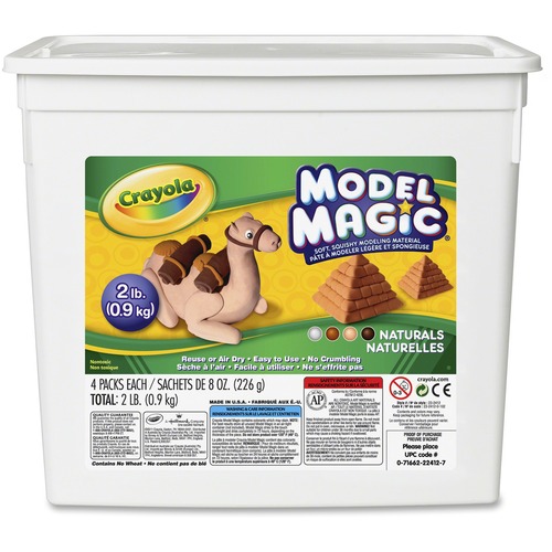 Model Magic Modeling Compound, Assorted Natural Colors, 2 Lbs.