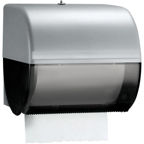 Omni Roll Towel Dispenser, 10 1/2 X 10 X 10, Smoke/gray