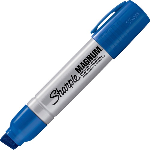 Permanent Marker, Magnum, Jumbo Chisel Point, 12/BX, Blue
