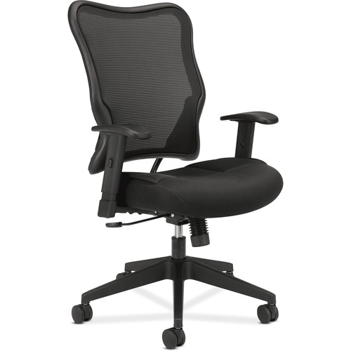 Vl702 Series High-Back Swivel/tilt Work Chair, Black Mesh