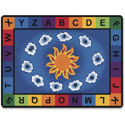 Sunny Day Learn and Play Rug, Rectangle, 4'5"x5'10"