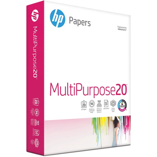 MULTIPURPOSE20 PAPER, 96 BRIGHT, 20LB, 8-1/2 X 11, WHITE, 500 SHEETS/REAM