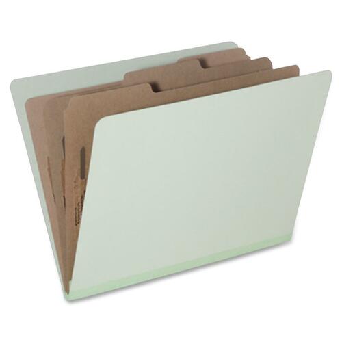 7530015726207, PRESSBOARD CLASSIFICATION FOLDER, LTR, 8 SECTION, GREEN, 10/PACK