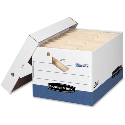Presto Maximum Strength Storage Box, Ltr/lgl, 12 X 15 X 10, White, 12/carton
