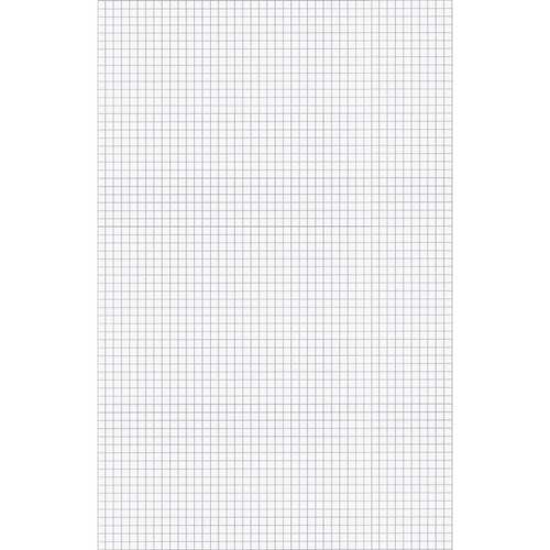 Quad Pads, Ruled 4x4, 50 Sheets,11"x17", White