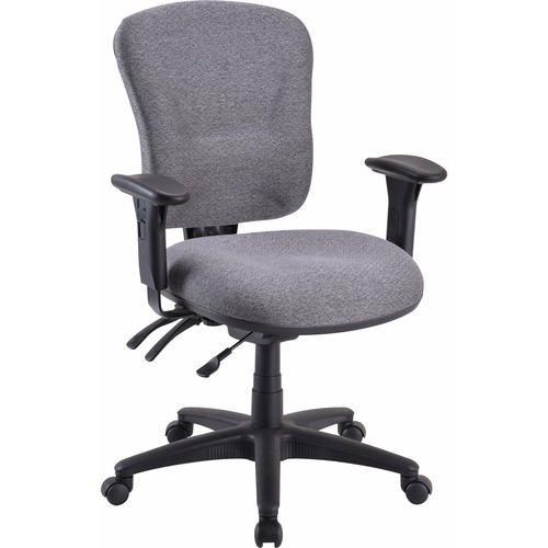 Mid-back Task Chair, 26-3/4"x26"x39-1/4-42", Gray