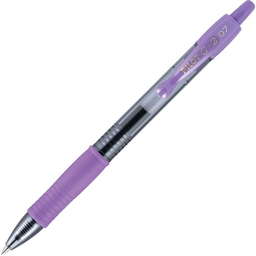 Gel Pen,Retractable/Refillable,Fine Point,Purple