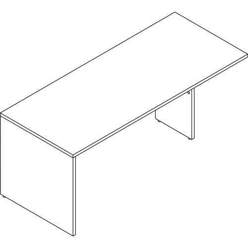 Desk, Peninsula, Not Freestanding, 72"x30"x39",Mahogany