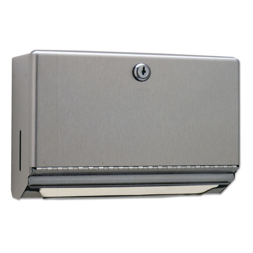 Surface-Mounted Paper Towel Dispenser, Stainless Steel, 10 3/4 X 4 X 7 1/16