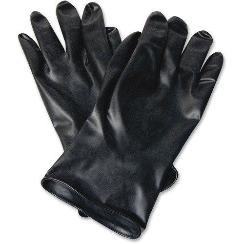 North Safety Products  Butyl Chemical Protection Gloves, SZ-9, 13mil, 1/PR, BK