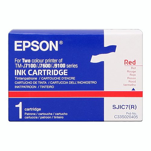 Epson TM-J7100 J9100 Series SJIC6 Red Ink Cartridge