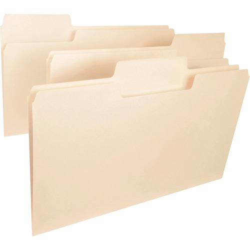 SUPERTAB TOP TAB FILE FOLDERS, 1/3-CUT TABS, LEGAL SIZE, 14 PT. MANILA, 50/BOX