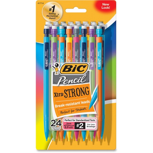 Xtra-Strong Mechanical Pencil, 0.9mm, Assorted, 24/pack