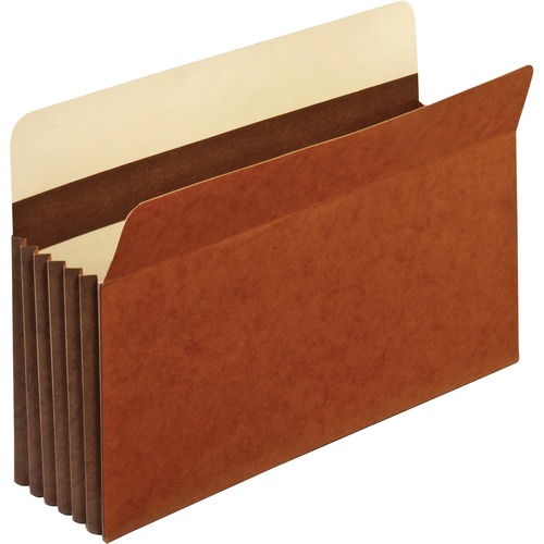 Heavy-Duty File Pockets, Straight Cut, 1 Pocket, Legal, Redrope