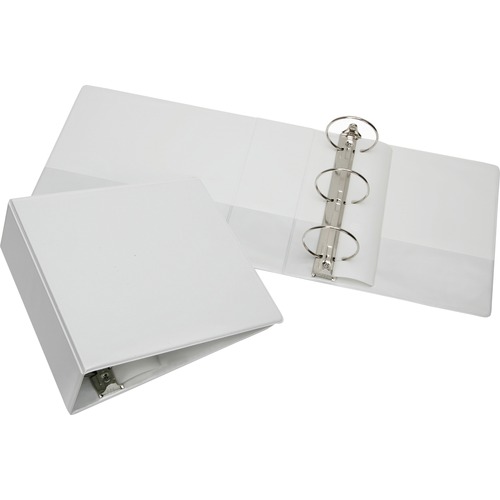 7510015104866, ROUND RING BINDER, 11 X 8 1/2, 3" CAPACITY, WHITE