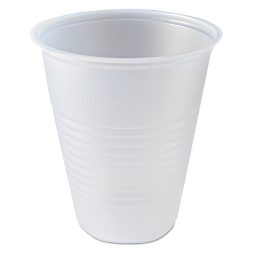 Rk Ribbed Cold Drink Cups, 7 Oz, Clear