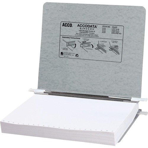 Presstex Covers W/storage Hooks, 6" Cap, 11 X 8 1/2, Light Gray