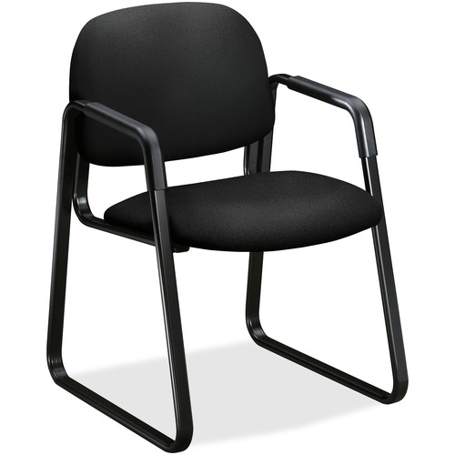 Solutions Seating 4000 Series Sled Base Guest Chair, Black