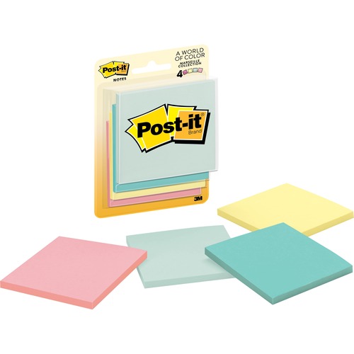 Post-it Notes, Orig Pad, 3"x3", 50 SH/PD, 4/PK, Marseille