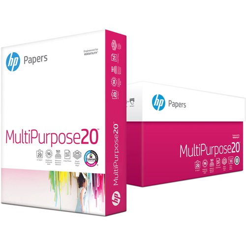 MULTIPURPOSE20 PAPER, WHITE, 96 BRIGHT, 20LB, LETTER, 500/RM, 10 RM/CT