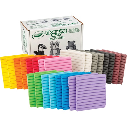 Modeling Clay, Nonhardening, 12 Colors, 288/BX, Assorted