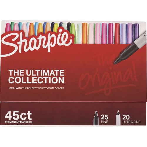 PERMANENT MARKERS ULTIMATE COLLECTION, ASSORTED TIPS, ASSORTED COLORS, 45/PACK