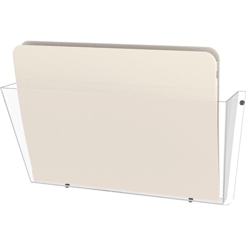 UNBREAKABLE DOCUPOCKET WALL FILE, LETTER, 14 1/2 X 3 X 6 1/2, CLEAR