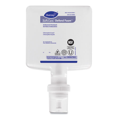 Soft Care Defend Foam Handwash, Fragrance-Free, 1.2 L Refill, 6/carton