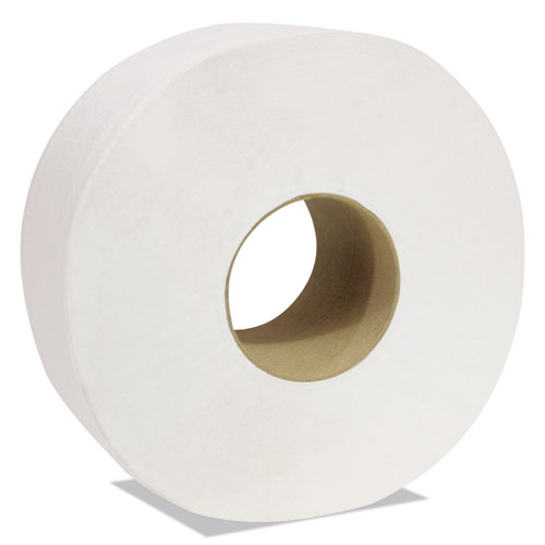 Decor Jumbo Roll Jr. Tissue, 2-Ply, White, 3 1/2" X 750 Ft, 12 Rolls/carton