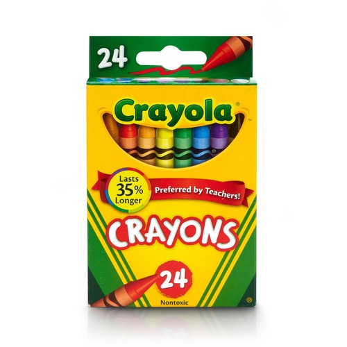 Classic Color Crayons, Peggable Retail Pack, 24 Colors