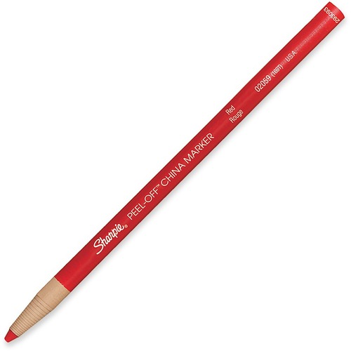 Peel-Off China Markers, Red, Dozen