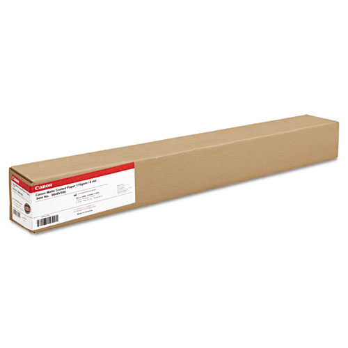 HEAVYWEIGHT MATTE COATED PAPER ROLL, 2" CORE, 10 MIL, 42" X 100 FT, MATTE WHITE