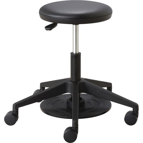 LAB STOOL, 24 1/4H, BLACK, SUPPORTS UP TO 250 LBS.